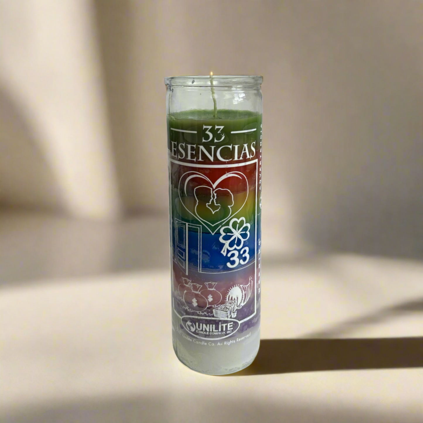 33 Essences (33 Esencias) 7 Color Candle, 7 Day
