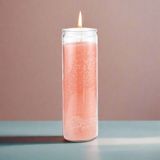 7 Day Plain Candle Pink