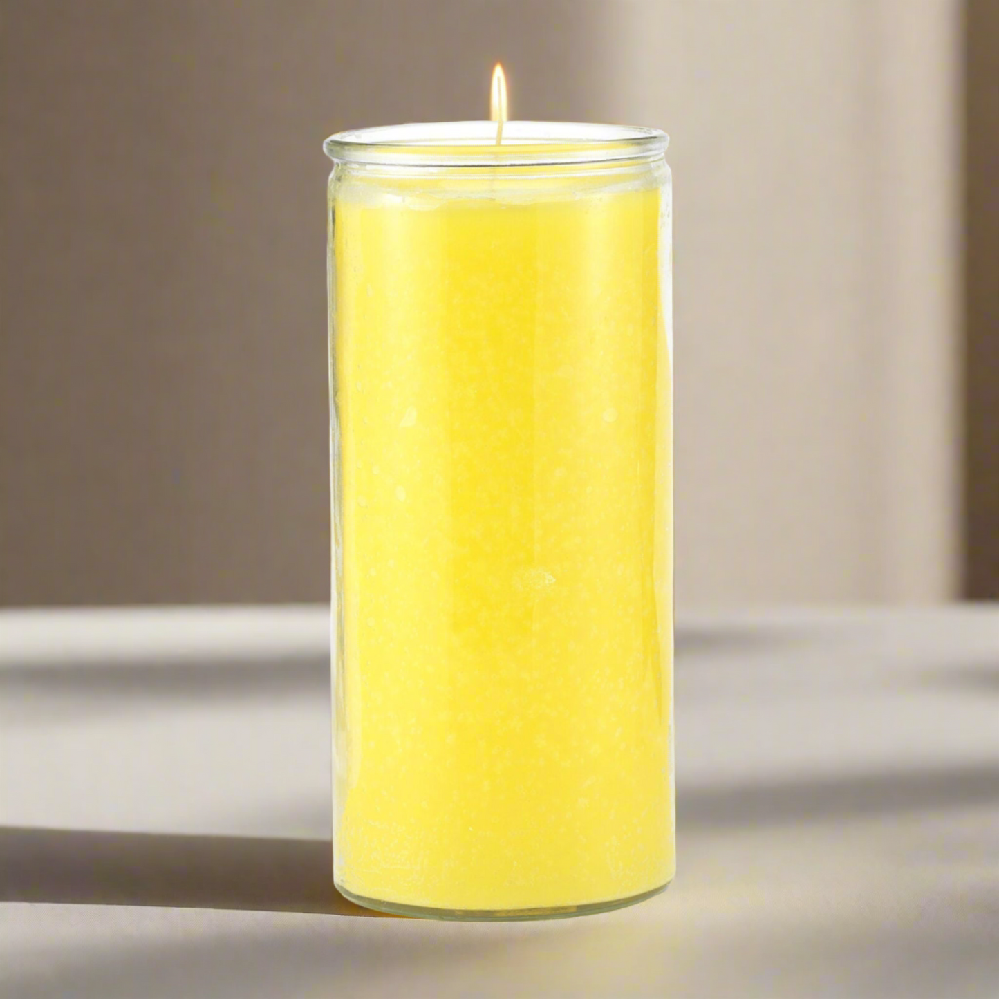 14 Day Plain Yellow Candle