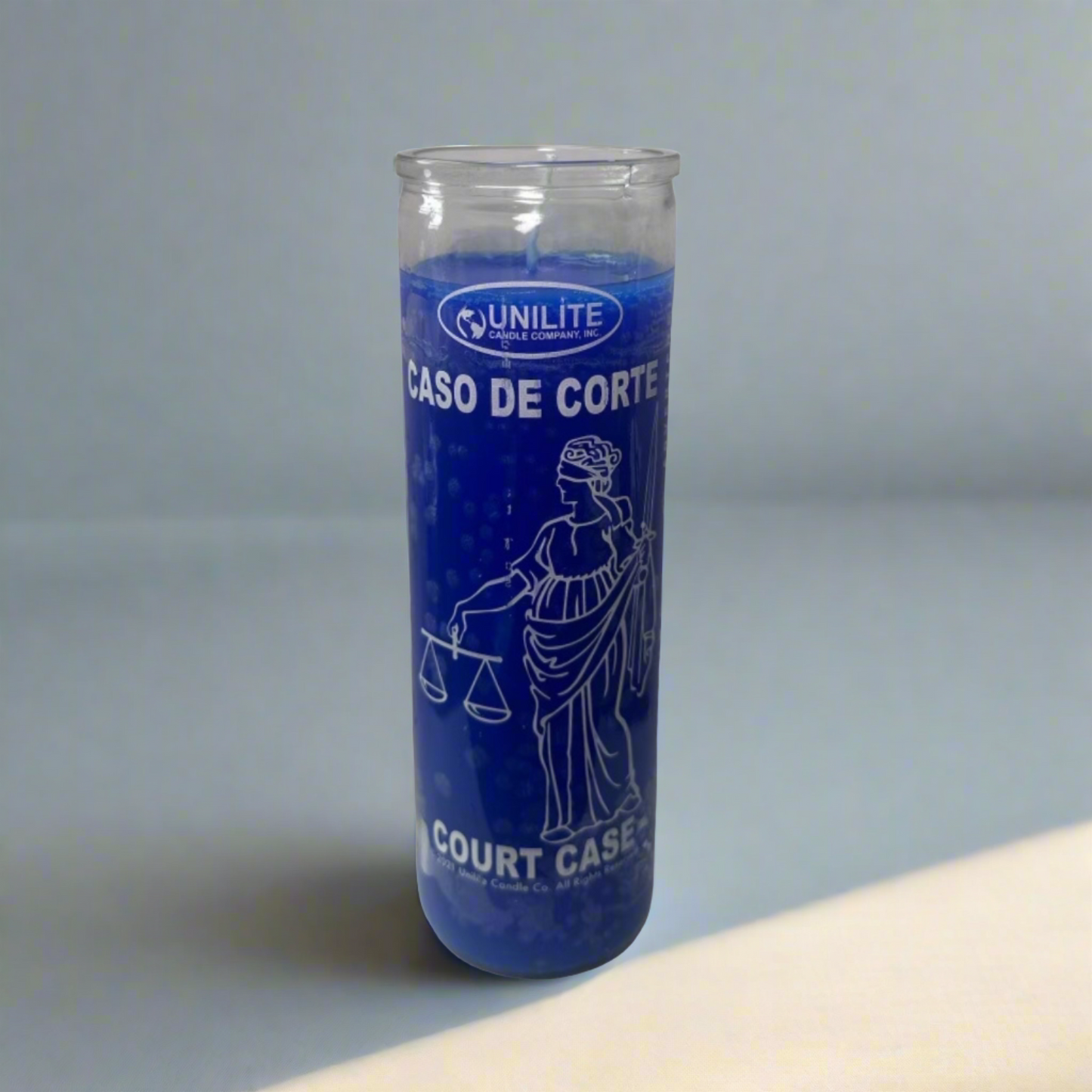 Court Case 7 Day Blue Prayer Candle