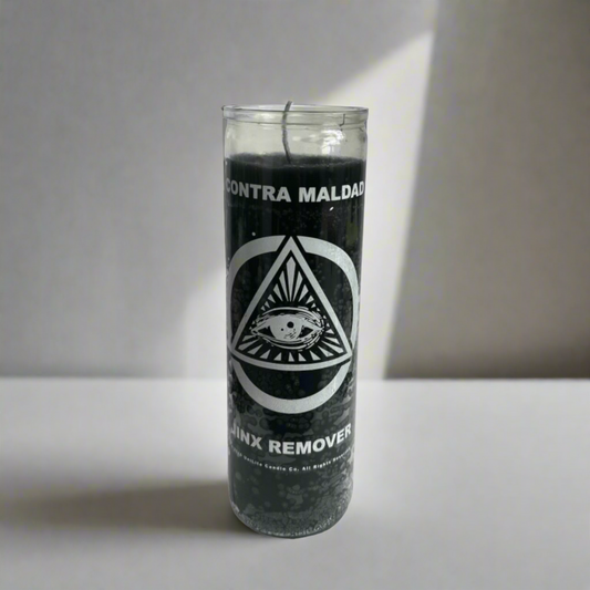 Jinx Removing (Contra Maldad) Black 7 Day Prayer Candle