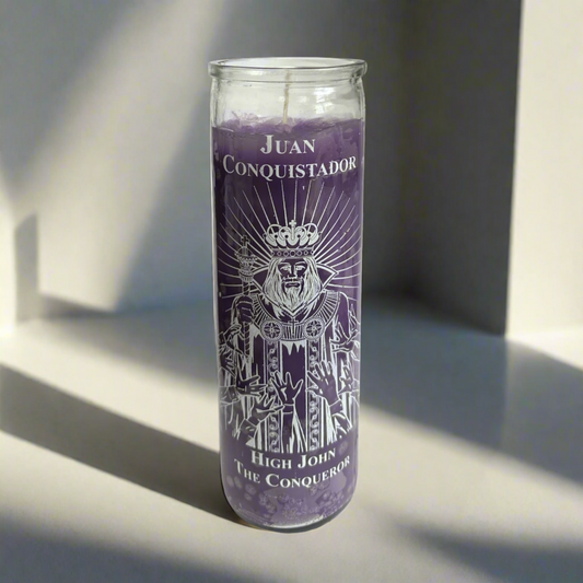 High John The Conqueror (Juan Conquistador) Candle 7 Day Purple