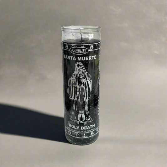 Holy Death (Santa Muerte) Prayer Candle, 7 Day, Black