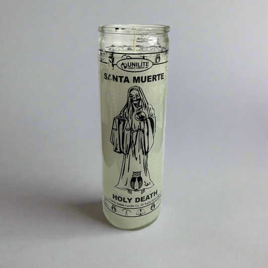 Holy Death (Santa Muerte) Prayer Candle, 7 Day, White